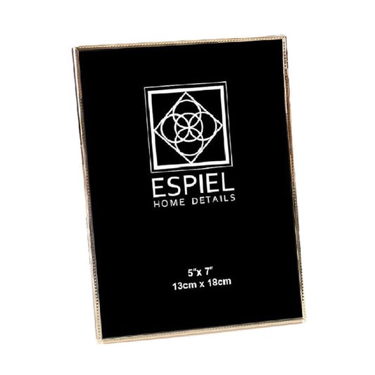 ΚΟΡΝΙΖΑ ΜΕΤΑΛΛΙΚΗ ΜΕ ΧΡΥΣΟ ΠΛΑΙΣΙΟ 13X18 - ESPIEL FAM750