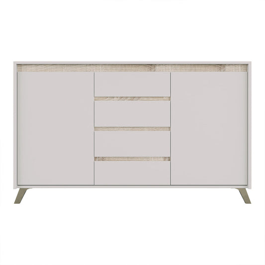 Μπουφές Belka pakoworld κρεμ με oak 155x45x93,7εκ