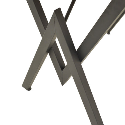 Τραπέζι Vertex pakoworld oak με μαύρα μεταλλικά πόδια 110x70x72εκ