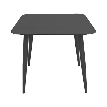 Τραπεζαρία Heven Vista pakoworld σετ 5τεμ μαύρο αλουμίνιο 80x80x72εκ