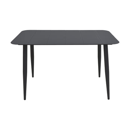 Τραπεζαρία Heven Vista pakoworld σετ 5τεμ μαύρο αλουμίνιο 120x70x72εκ