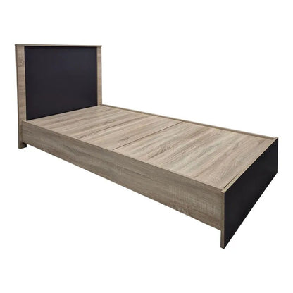 Κρεβάτι με στρώμα Athos-Perfecto pakoworld sonoma-ανθρακί 90x190εκ