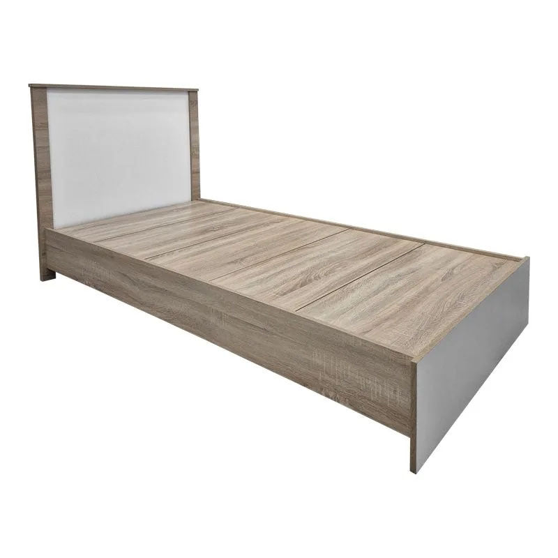 Κρεβάτι με στρώμα Athos-Perfecto pakoworld sonoma-λευκό 90x190εκ