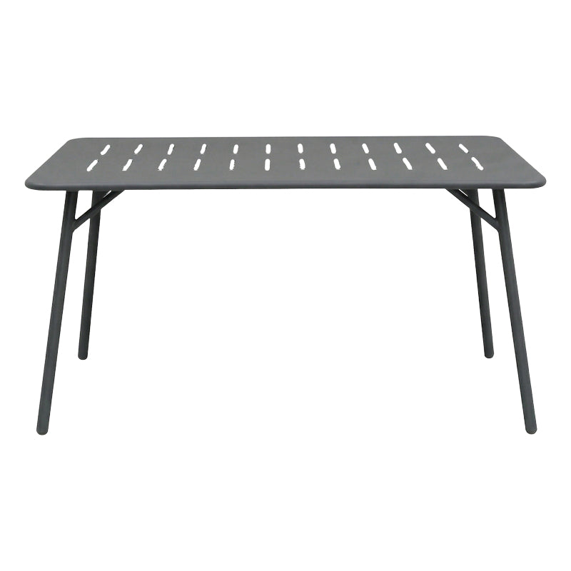 Τραπεζαρία Moraja Deraby Ι pakoworld σετ 5τεμ μαύρο μέταλλο 140x80x72εκ