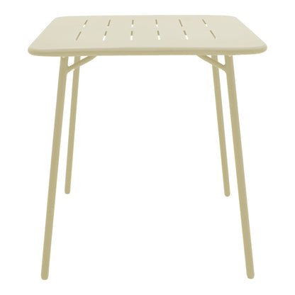 Τραπεζαρία Moraja Federal pakoworld σετ 3τεμ κρεμ μέταλλο 70x70x73εκ