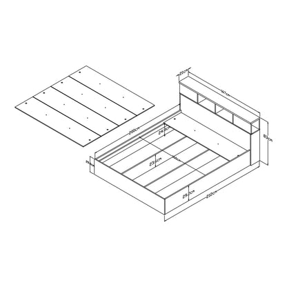 Κρεβάτι με στρώμα Olympus Nemesis pakoworld castillo toro 160x200εκ