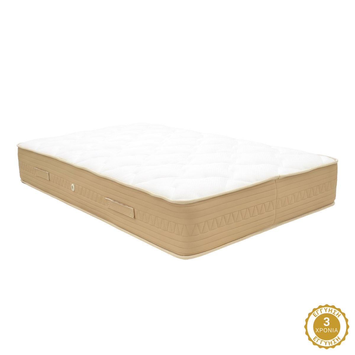 Κρεβάτι με στρώμα Athos Sleepy pakoworld sonoma ανθρακί 160x200εκ