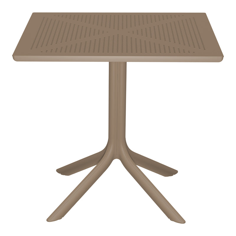 Τραπεζαρία Zoi Groovy pakoworld σετ 5τεμ cappuccino PP 80x80x74εκ
