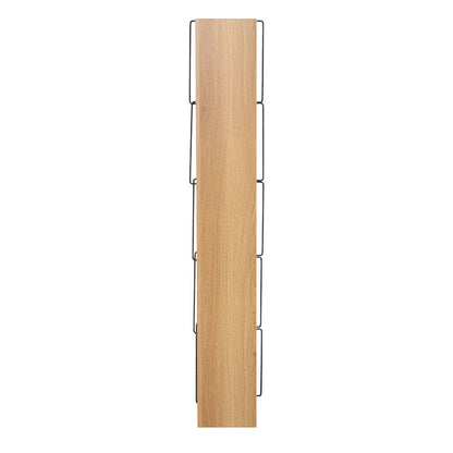 Βιβλιοθήκη mini Tars pakoworld sonoma-μαύρο 50x22x150εκ
