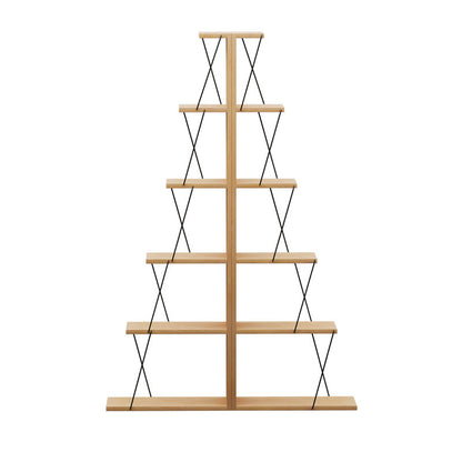 Βιβλιοθήκη mini Tars pakoworld sonoma-μαύρο 100x22x150εκ