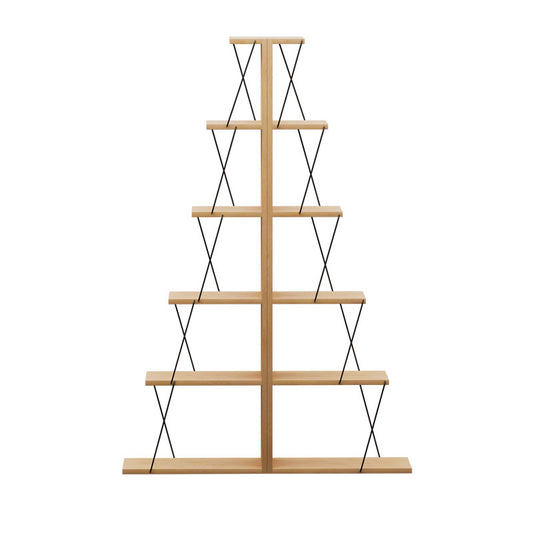 Βιβλιοθήκη mini Tars pakoworld sonoma-μαύρο 100x22x150εκ