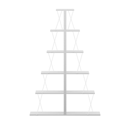 Βιβλιοθήκη mini Tars pakoworld λευκό 100x22x150εκ