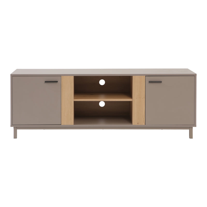 Έπιπλο τηλεόρασης Polenio pakoworld cappuccino με φυσικό 150x40x53εκ
