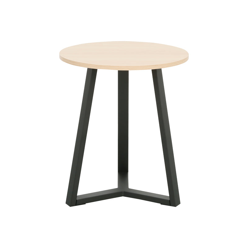 Βοηθητικό τραπέζι Berton pakoworld cappuccino με μαύρο μέταλλο Φ45x52εκ