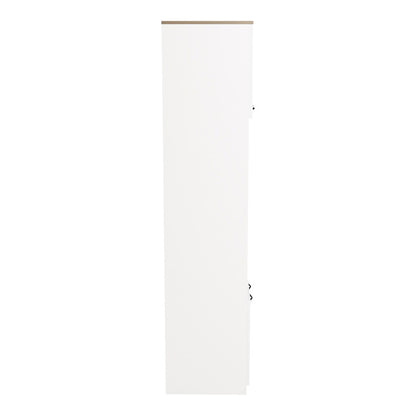 Ντουλάπα κουζίνας Rowan pakoworld σε λευκή-sonoma απόχρωση 60x42x182εκ