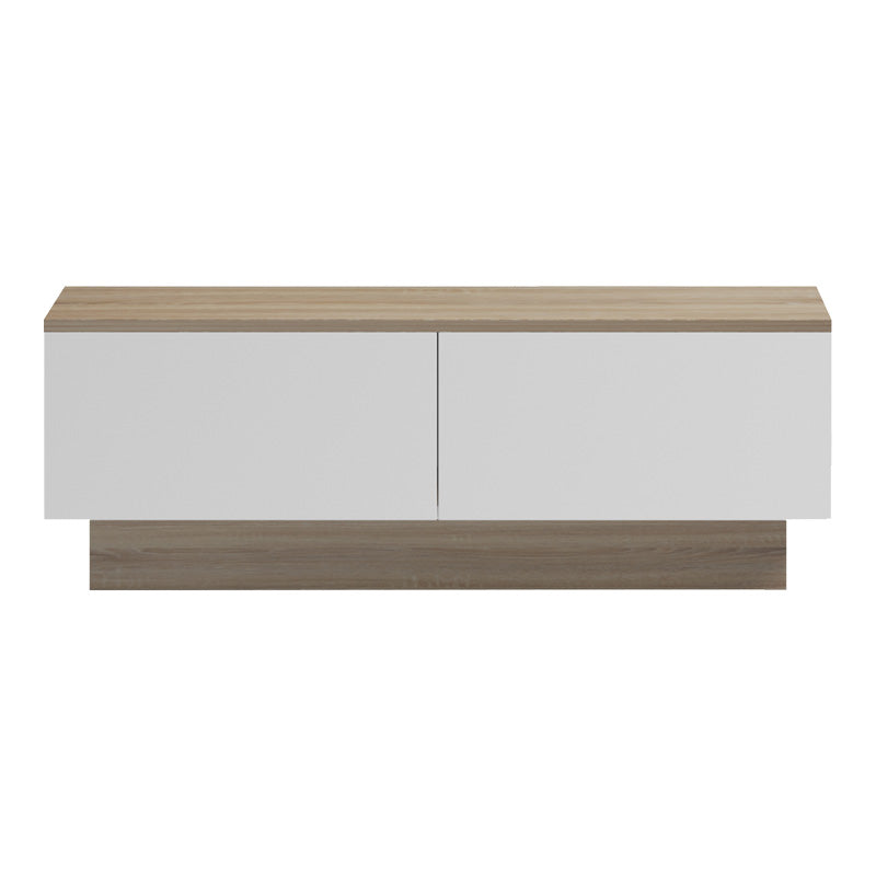 Τραπέζι σαλονιού Winey pakoworld σε sonoma-λευκή απόχρωση 90x60x31.5εκ