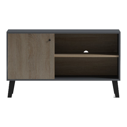 Έπιπλο τηλεόρασης Tuscany pakoworld sonoma-ανθρακί 100x40x51εκ