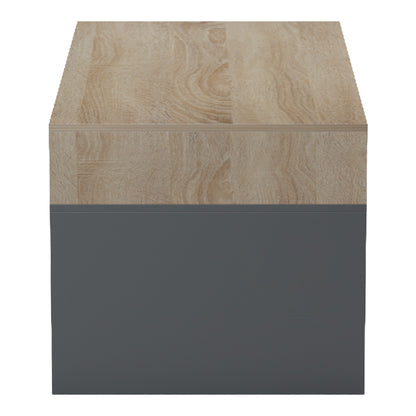 Τραπέζι σαλονιού Consa pakoworld sonoma - ανθρακί 120x60x52.8εκ