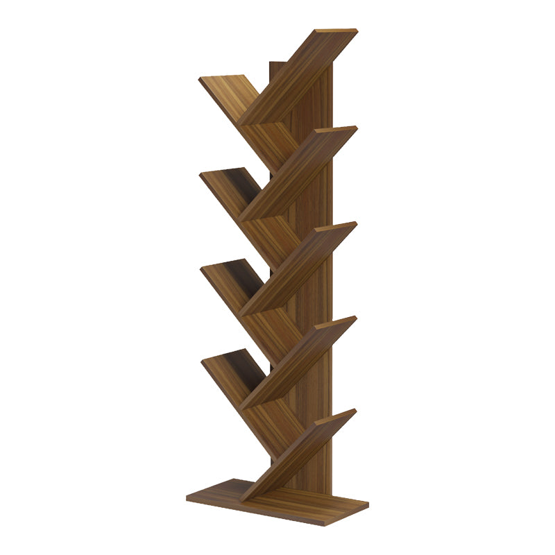 Βιβλιοθήκη Fyllo pakoworld καρυδί 50x25x141.5εκ