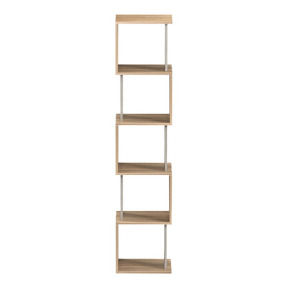 Βιβλιοθήκη Cubik pakoworld sonoma- γκρι μπεζ οψη μαρμάρου 35x30x161εκ