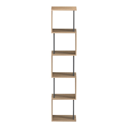Βιβλιοθήκη Cubik pakoworld sonoma- ανθρακί 35x30x161εκ