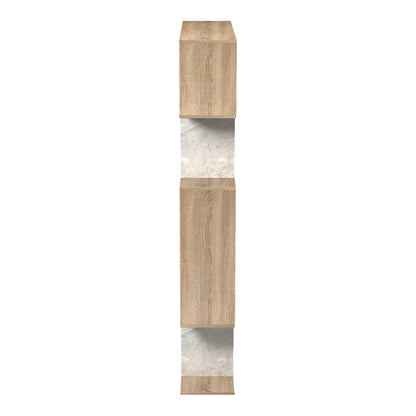 Βιβλιοθήκη Mito pakoworld sonoma - μπεζ μαρμάρου 108.5x25x161εκ