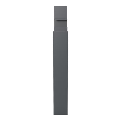 Βιβλιοθήκη Manco pakoworld ανθρακί 122x25.5x188εκ