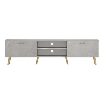 Έπιπλο τηλεόρασης Gorna pakoworld μπεζ εφέ μαρμάρου 180x35x48.6εκ