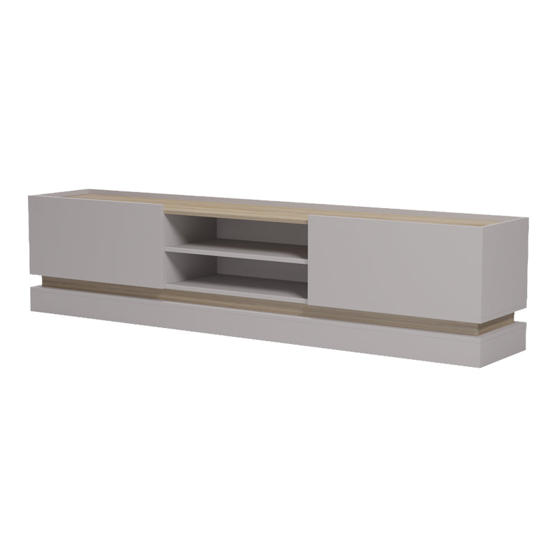 Έπιπλο τηλεόρασης Wendo pakoworld γκρι-sonoma 200x37x47εκ