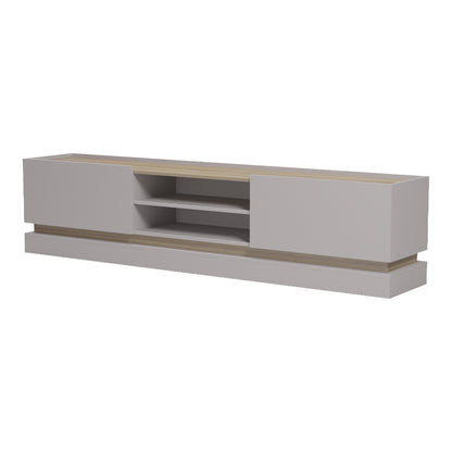 Έπιπλο τηλεόρασης Wendo pakoworld γκρι-sonoma 200x37x47εκ