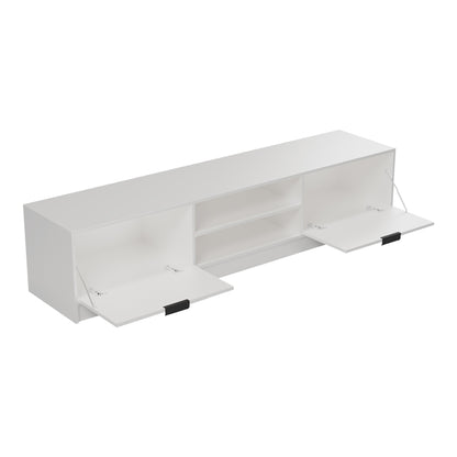 Έπιπλο τηλεόρασης Lemardo pakoworld λευκό 180x40x40εκ