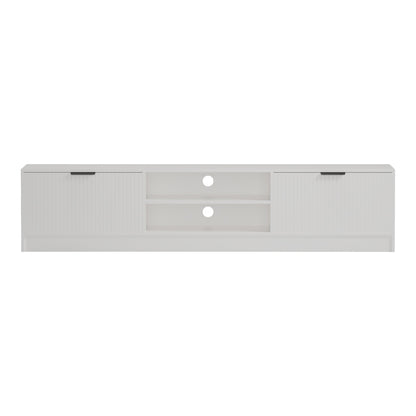Έπιπλο τηλεόρασης Lemardo pakoworld λευκό 180x40x40εκ