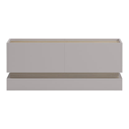 Τραπέζι σαλονιού Wendo pakoworld γκρι-sonoma 97x60x40εκ