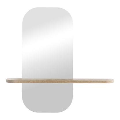 Καθρέπτης Lunaria pakoworld MDF σε φυσική απόχρωση 60x11.5x60εκ