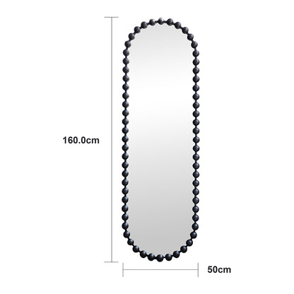 Καθρέπτης Myrtus pakoworld μαύρο μέταλλο 40x2,5x160 εκ