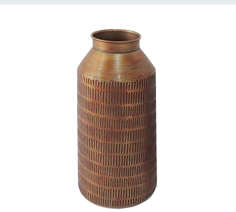 Μεταλλικό βάζο σε χρώμα σκουριάς,39.5cm