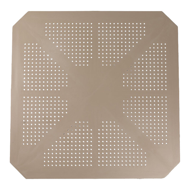 Τραπέζι Icon pakoworld PP σε απόχρωση cappucino 80x80x74.5εκ