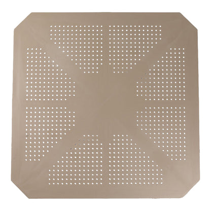 Τραπέζι Icon pakoworld PP σε απόχρωση cappucino 80x80x74.5εκ
