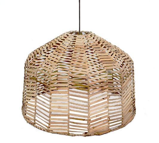 Φωτιστικό οροφής από Rattan σχ.ψαροκόκκαλο,δ.40x25cm