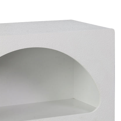 Βιβλιοθήκη-ραφιέρα Emersi pakoworld mdf σε λευκή απόχρωση 70x35x100εκ