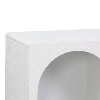 Μπουφές Emersi pakoworld με ράφια mdf σε λευκή απόχρωση 120x35x76εκ
