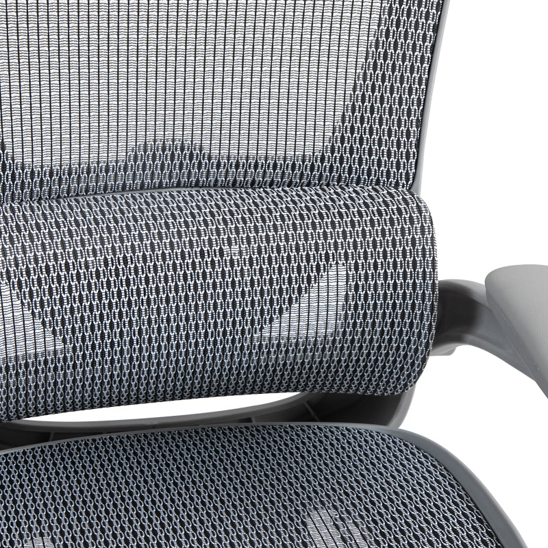 Καρέκλα γραφείου εργασίας Zenyk pakoworld mesh σε grey απόχρωση 63x70x126εκ