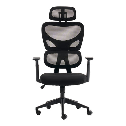 Καρέκλα γραφείου διευθυντή Cadrey pakoworld mesh μαύρο 67x64x120-128εκ