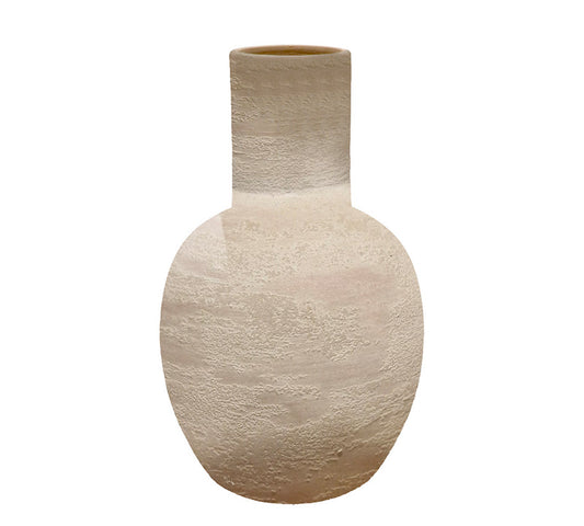 Κεραμικό βάζο "ROMY" εκρού χρ.,30cm