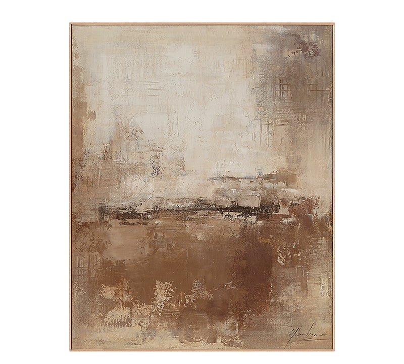 Αφηρημένο Hand paint με κορνίζα 3,8cm,80x100cm