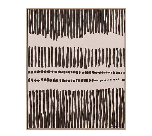 Ethnic Hand paint με κορνίζα 3,8cm,80x100cm
