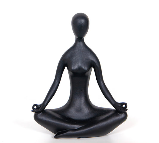 Διακοσμητική φιγούρα Yoga μαυρο χρ.,24.5cm
