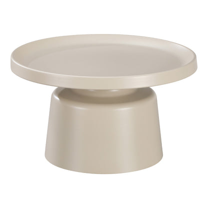 Τραπέζια σαλονιού Ginoze pakoworld σετ 2τεμ μέταλλο cappuccino