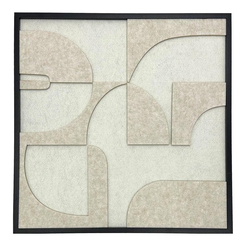 Πίνακας με πλαίσιο Jeire Inart λευκό 62x2.5x62εκ