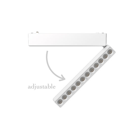 InLight Φωτιστικό LED 12W 3CCT για Ultra-Thin μαγνητική ράγα σε λευκή απόχρωση (by tuya and zigbee) D:23cmX8cm (T04805-WH)